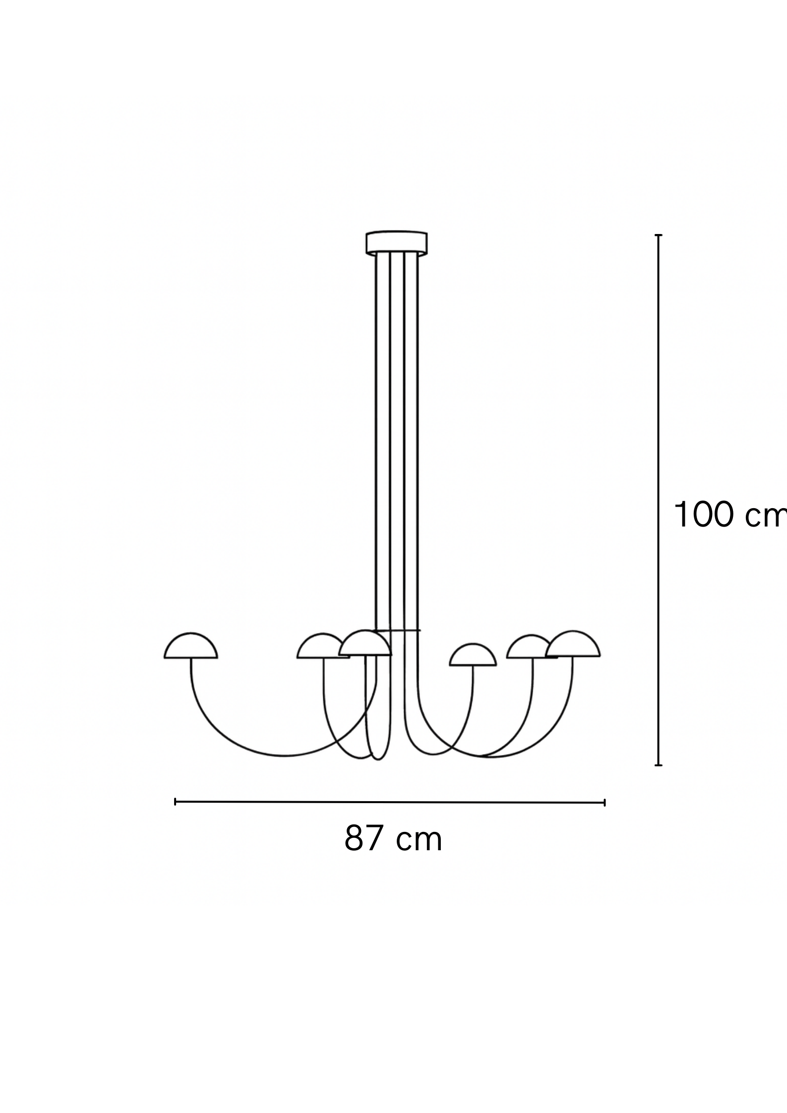 Lámpara de techo Alado