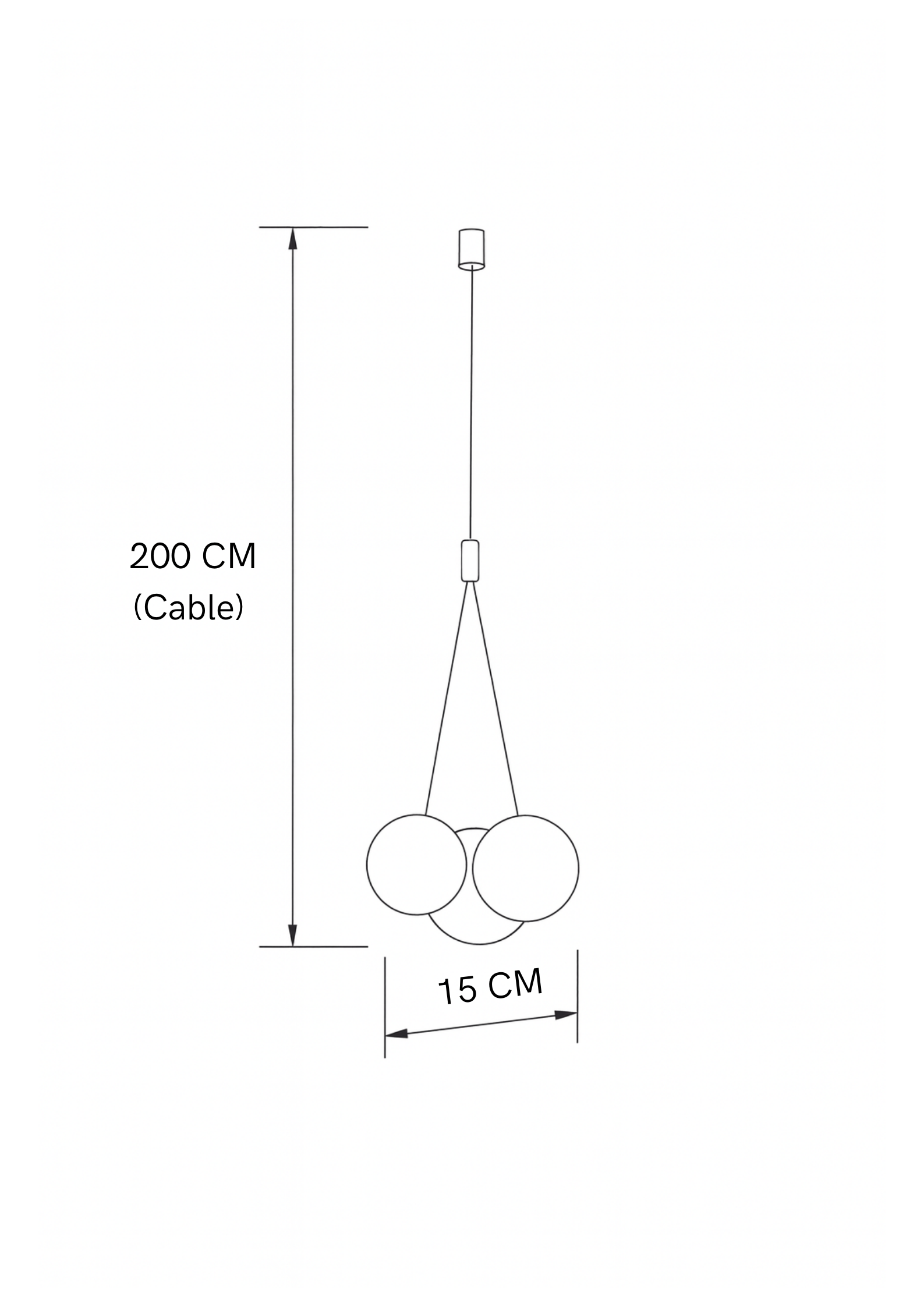 Lampara de techo COBBLY ROJO
