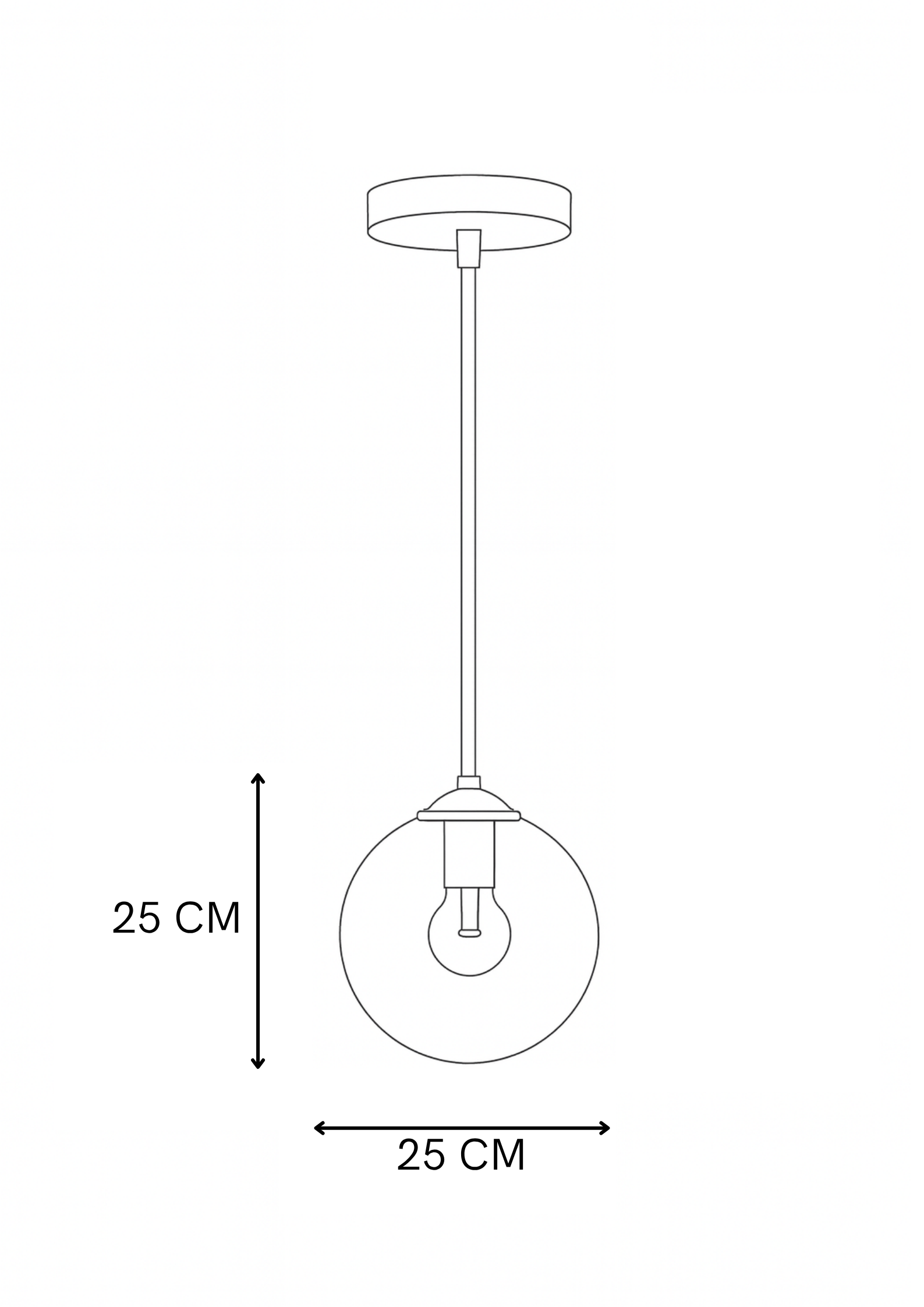 Lampara de techo Giva Humo