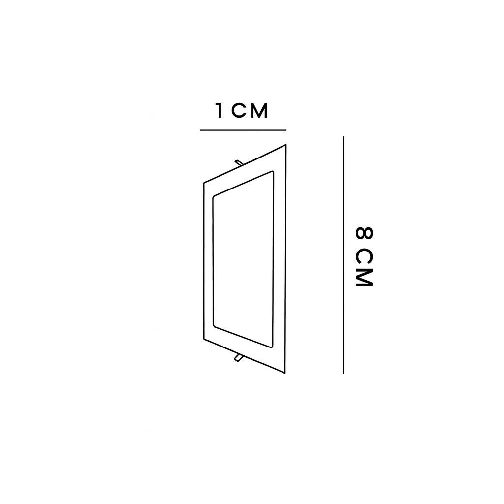 Panel Led cuadrado de 3w