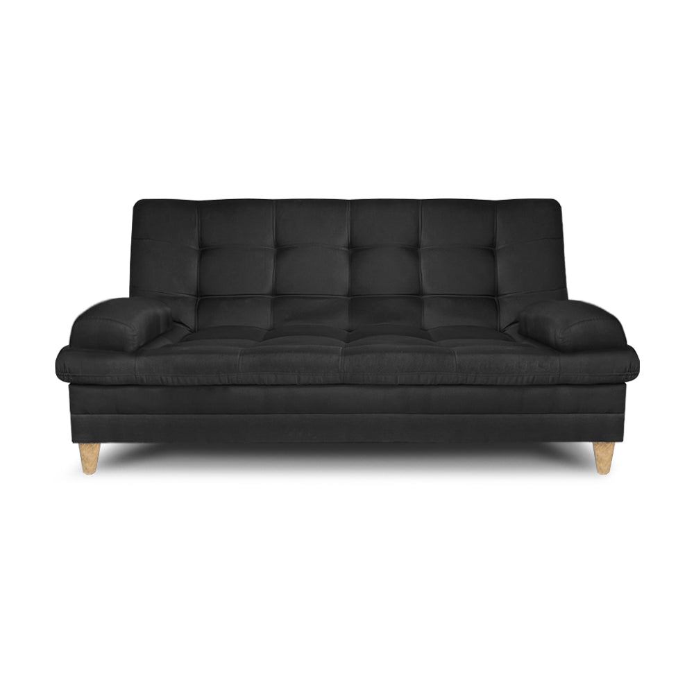 SofáCama Tous 3 Posiciones Tela Lino Negro