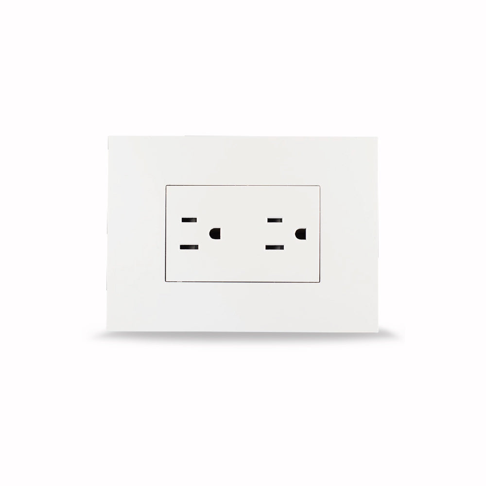 toma doble blanco Blanco