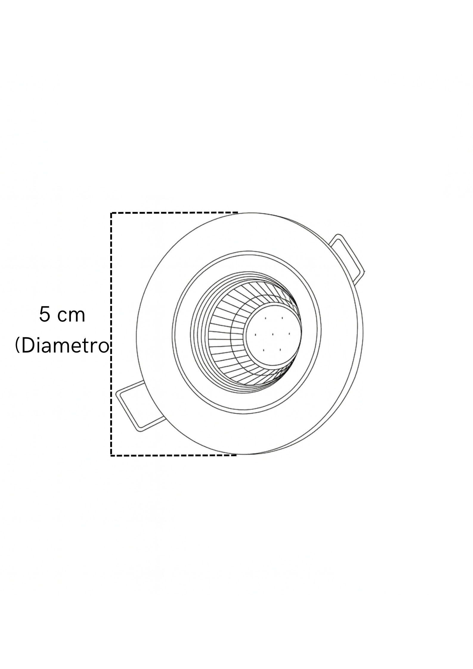 mini Bala Min Redondo con led integrado