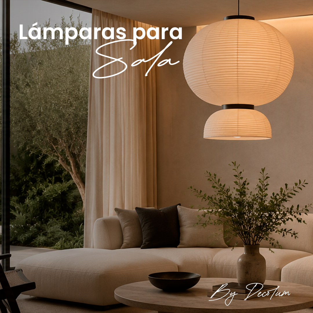 Lámparas para sala: cómo elegir la iluminación ideal para transformar tu espacio