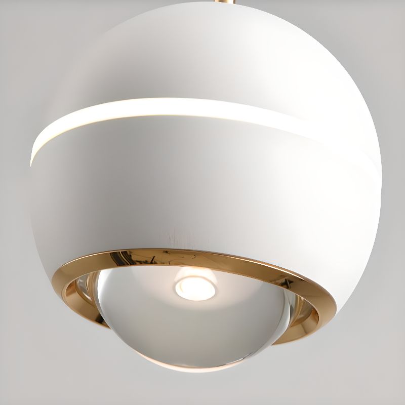 LAMPARA ESFERA BORDE LUZ BLANCO