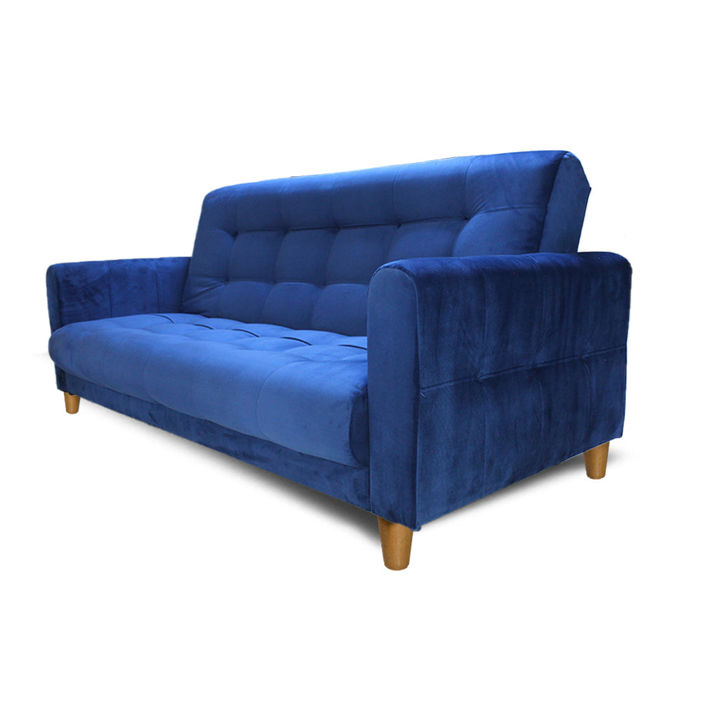 SofáCama Kei 3 Posiciones Tercio pelo Azul