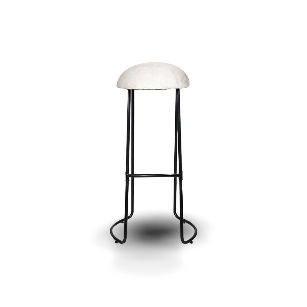 Silla De Barra Arameo Negro y Crema