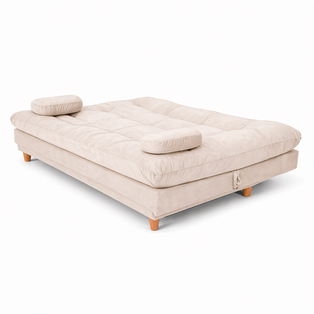 SofáCama Nube 3 Posiciones Tercio pelo Beige