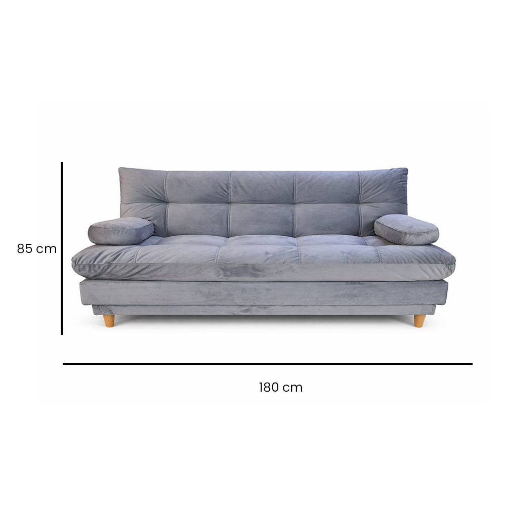 SofáCama Nube 3 Posiciones Tercio pelo Gris