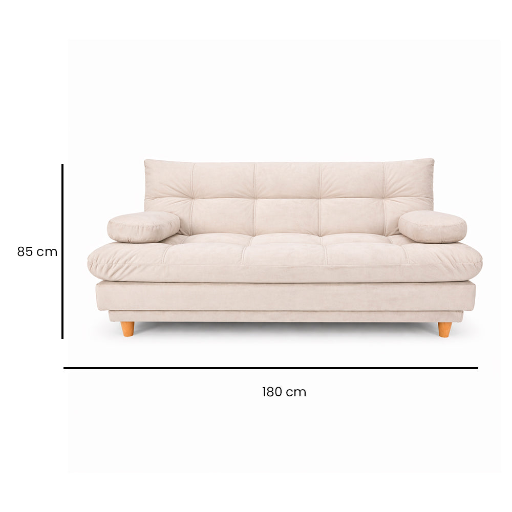 SofáCama Nube 3 Posiciones Tercio pelo Beige