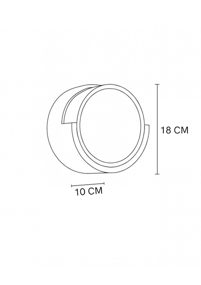 APLIQUE DE EXTERIOR POKE NEGRO