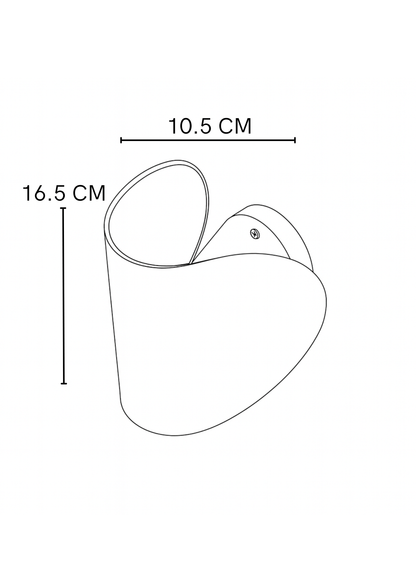 Aplique De Pared Snow Blanco