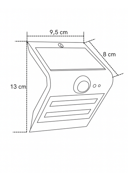 Aplique solar Walle