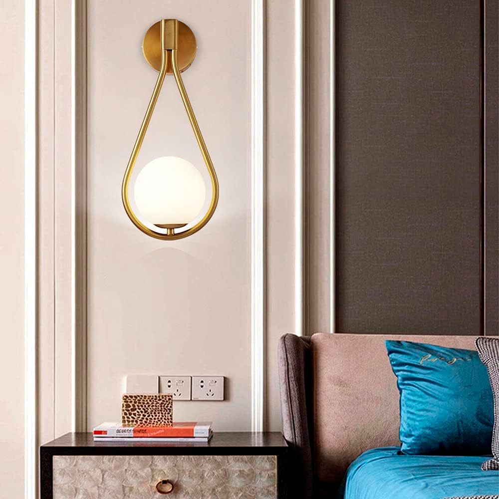 APLIQUE PARED VECTOR ALMENDRA DORADA