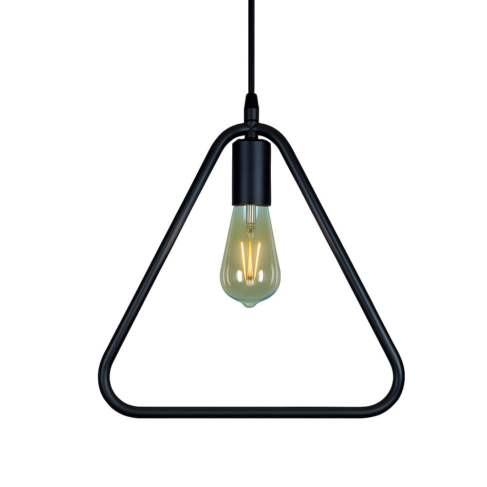 LAMPARA VECTOR TRIANGULO NEGRO