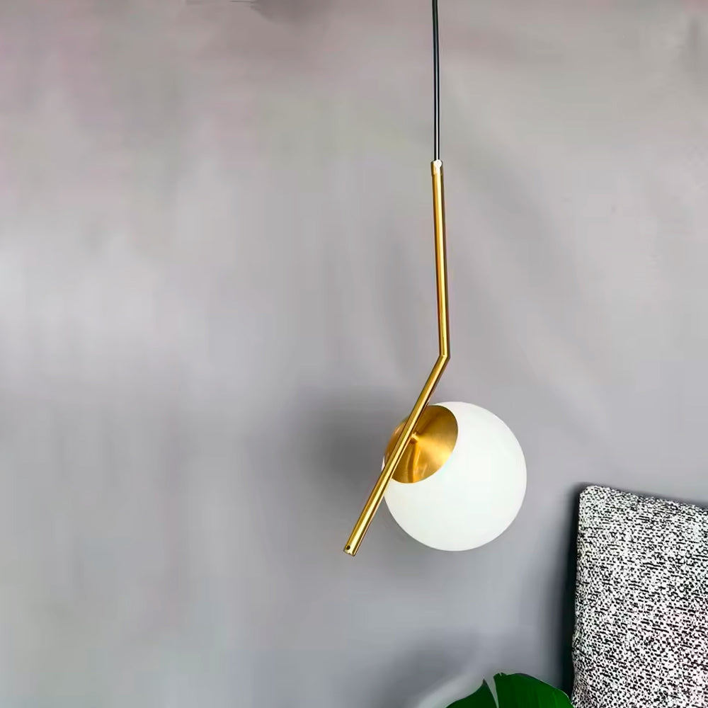 LAMPARA VECTOR BASTON DORADO