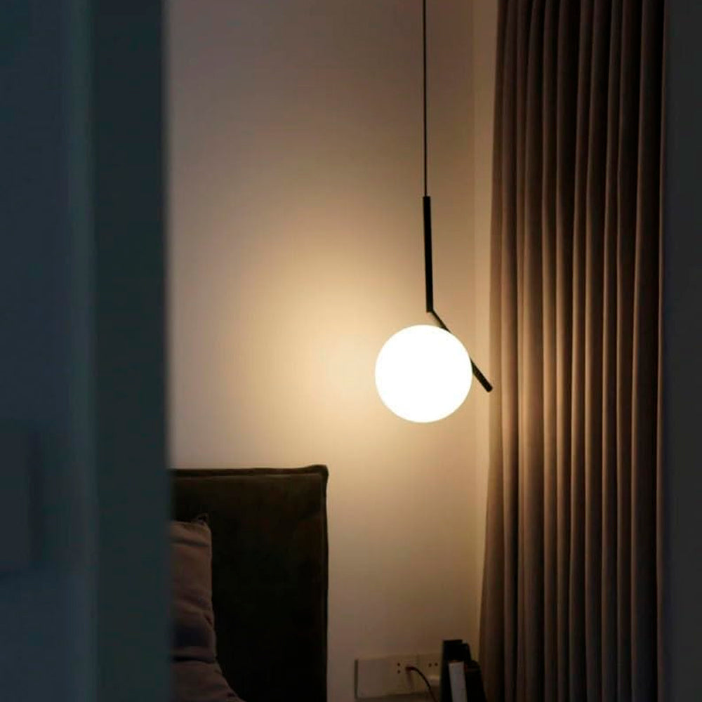 LAMPARA VECTOR BASTON NEGRO