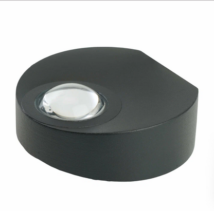 mini aplique de exterior sobreponer redonda