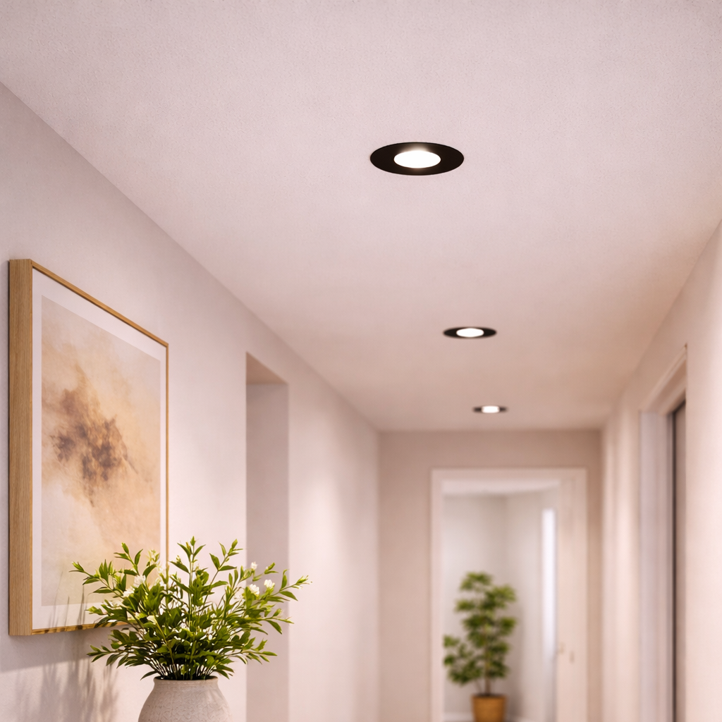 DOWNLIGHT ALUMINIO NEGRO CCT 10W