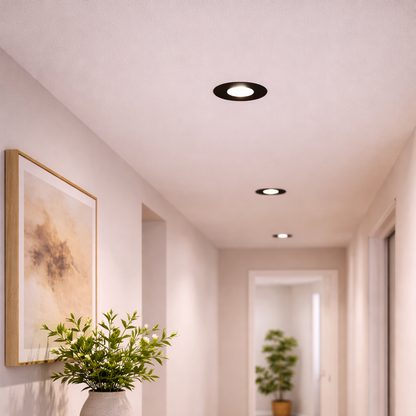 DOWNLIGHT ALUMINIO NEGRO CCT 10W