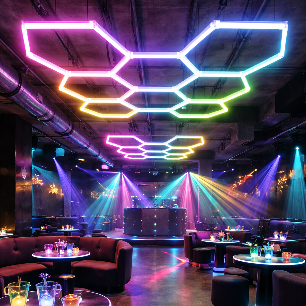 SET DE HEXAGONOS X5 RGB