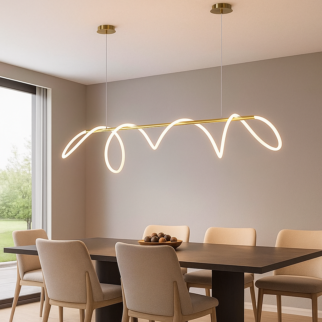 Lámpara De Techo Flexo dorada