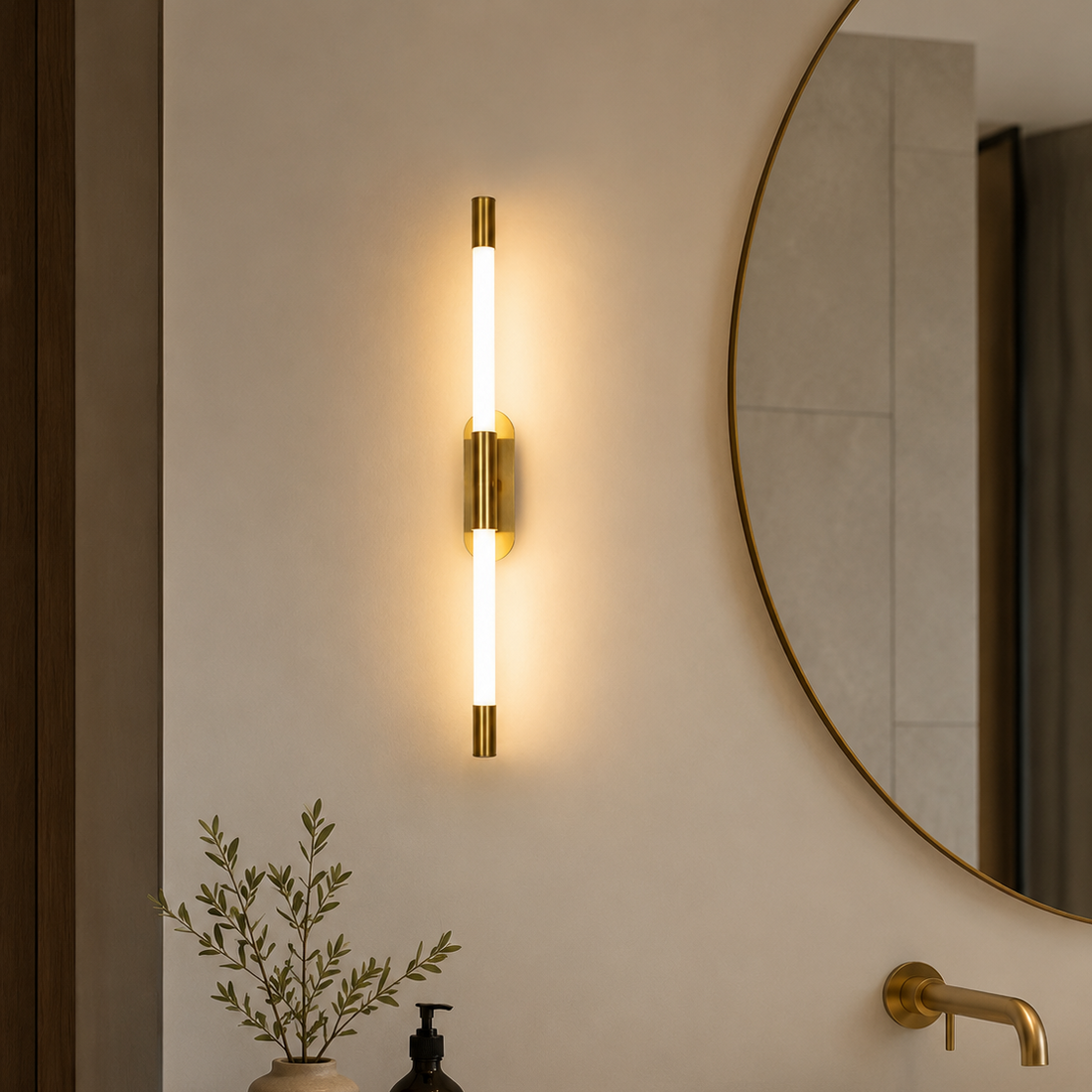 APLIQUE BARRA PARED TUBO GLASS 3