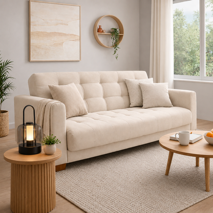 SofáCama key 3 Posiciones Tercio pelo Beige