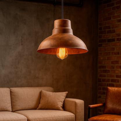 Lámpara campana P14 oxido