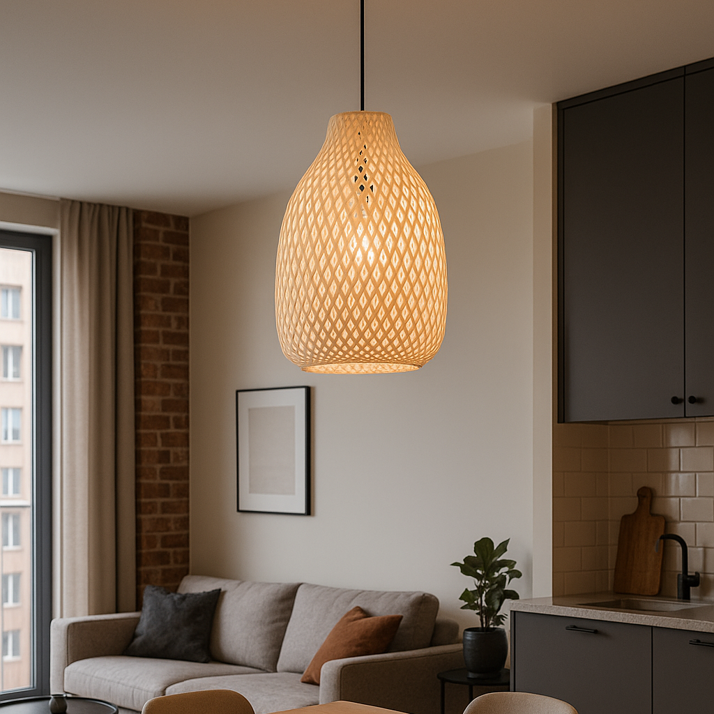 lámpara de mimbre Chimila III