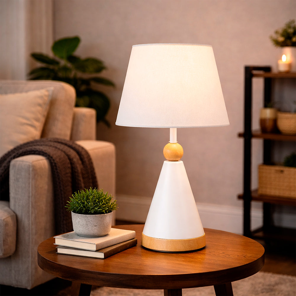 LÁMPARA MESA Cover Blanca