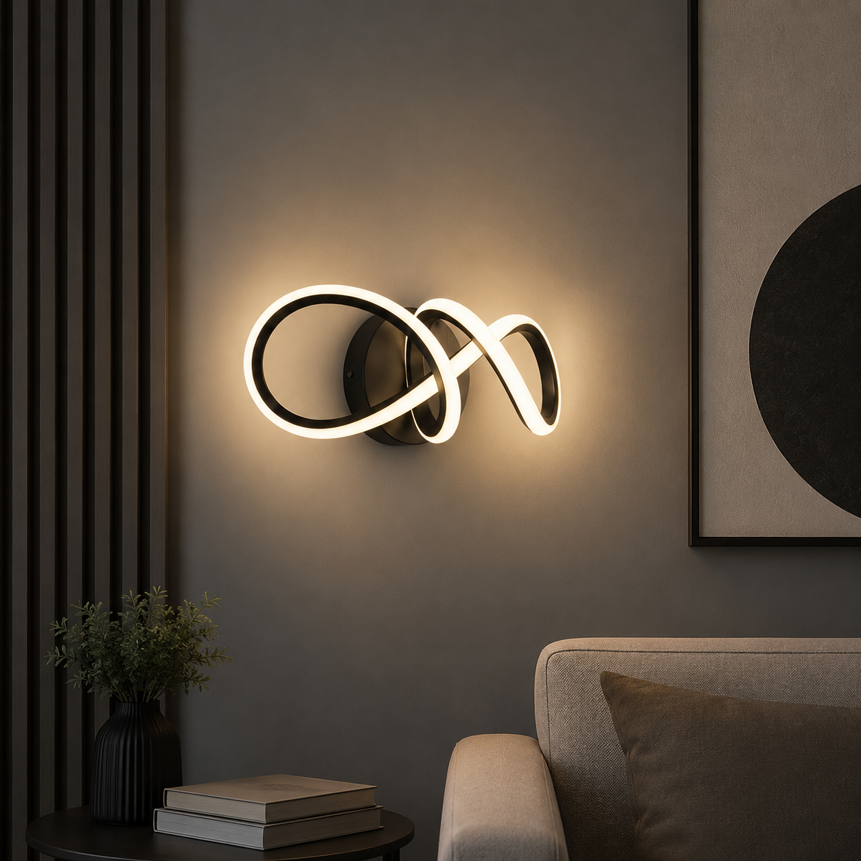 Lámpara Aplique de Pared dualis negro