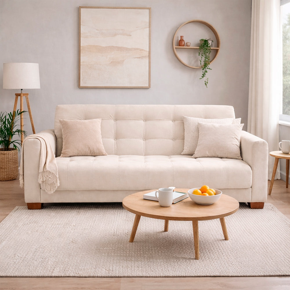 SofáCama key 3 Posiciones Tercio pelo Beige