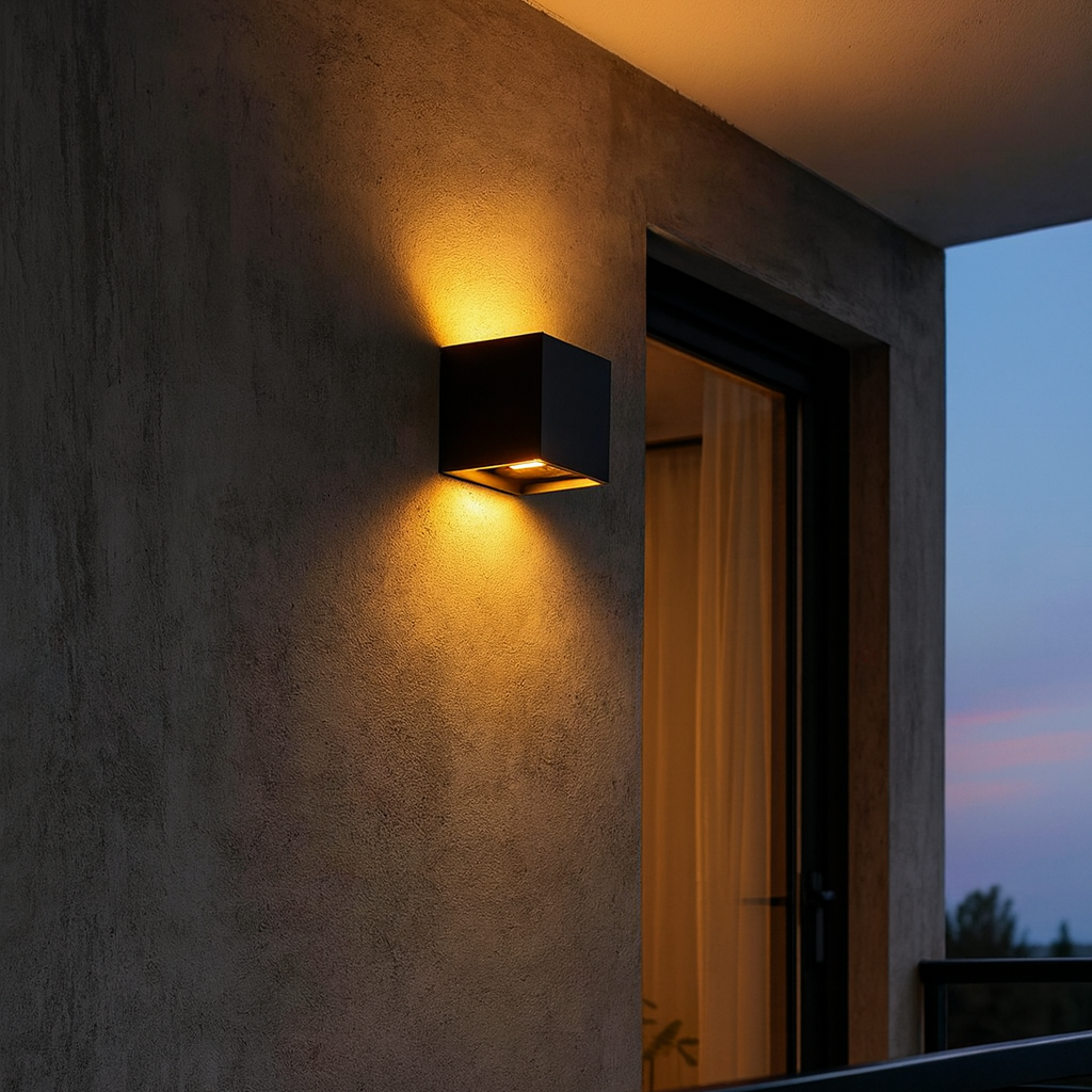 APLIQUE DE EXTERIOR CUBO obuc