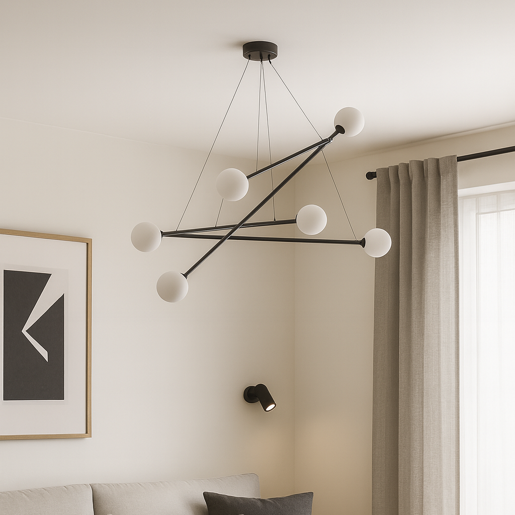 Lámpara de techo Warbog Negro