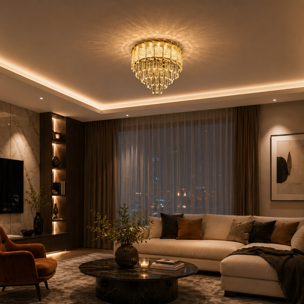 PLAFON LED CRISTAL