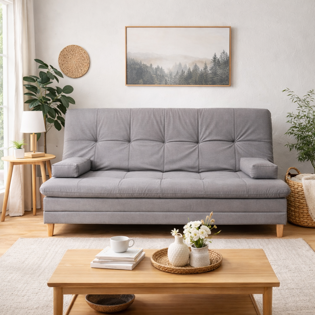 SofáCama Tous 3 Posiciones Antirasguño Gris Silvana