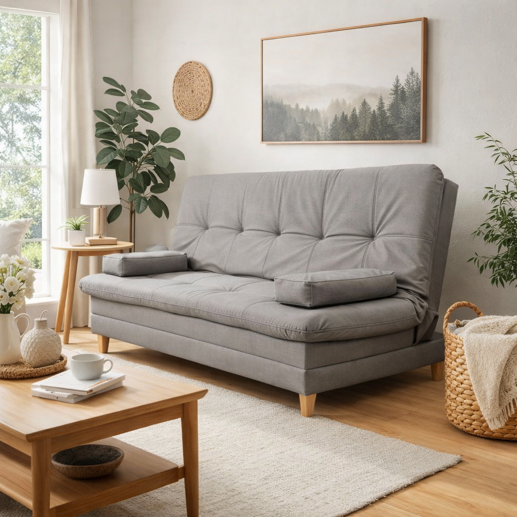 SofáCama Tous 3 Posiciones Antirasguño Gris Silvana