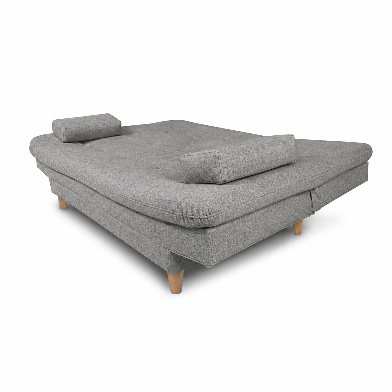 SofáCama Wook 3 Posiciones Tela Lino Gris