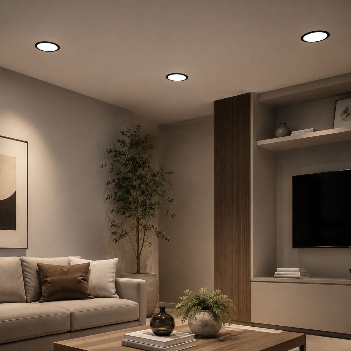 Panel Led circular de 18 W de incrustar