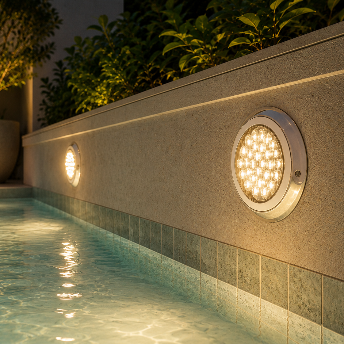 Bala de incrustar de piscina LUZ CALIDA
