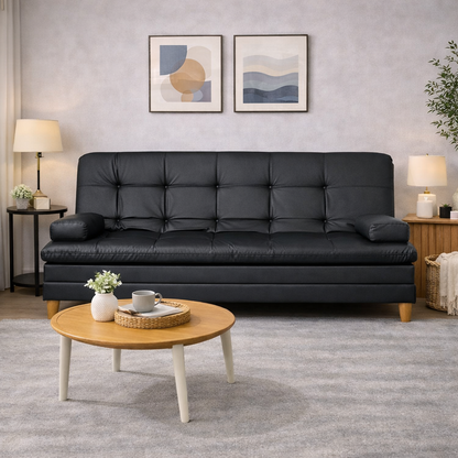 SofáCama Tous 3 Posiciones Tela Antirasguño Negro