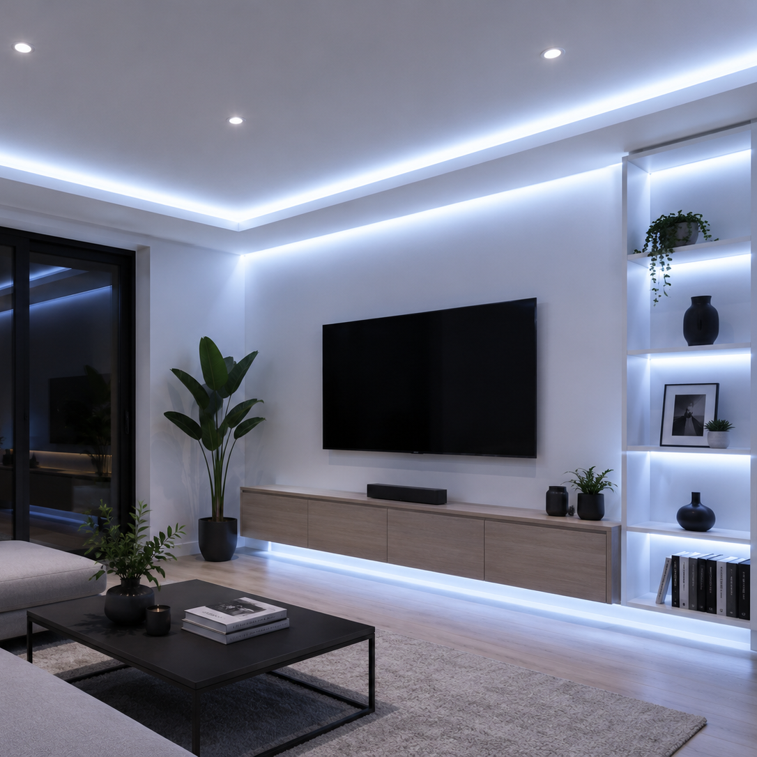 Cinta led encauchetada 110v Luz Fria
