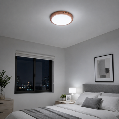 Panel de sobreponer Led circular de 12w Color Cobre