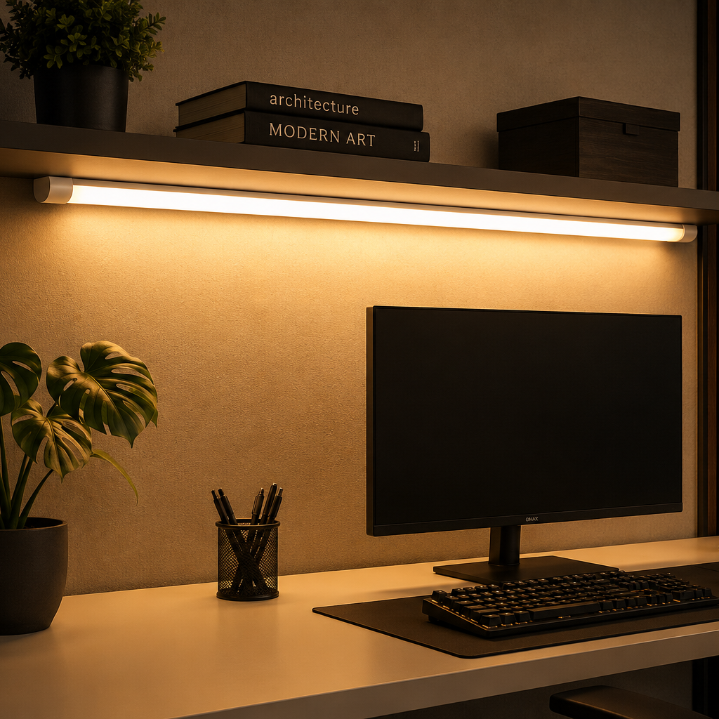 Lampara Antipolvo 60cm luz calida