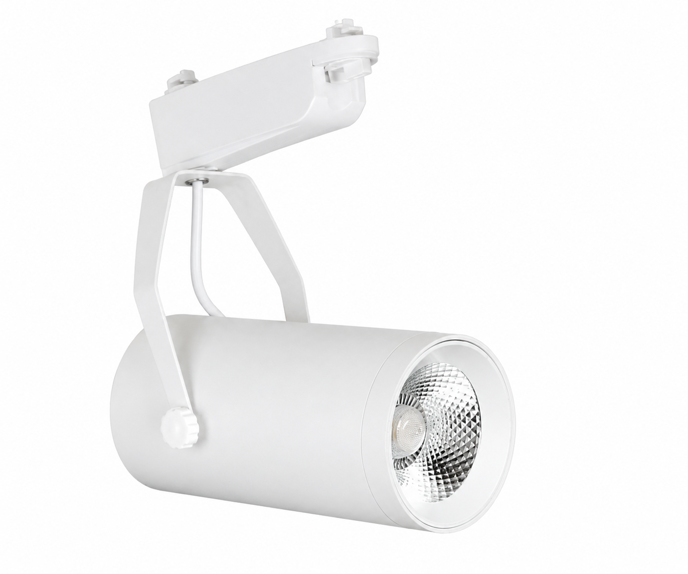 Spot  para riel de 10w blanco luz calida