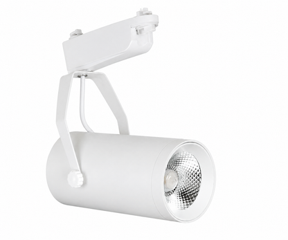 Spot  para riel de 10w blanco luz calida
