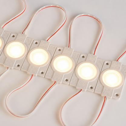 Modulo cob cuadrado transparente 12v