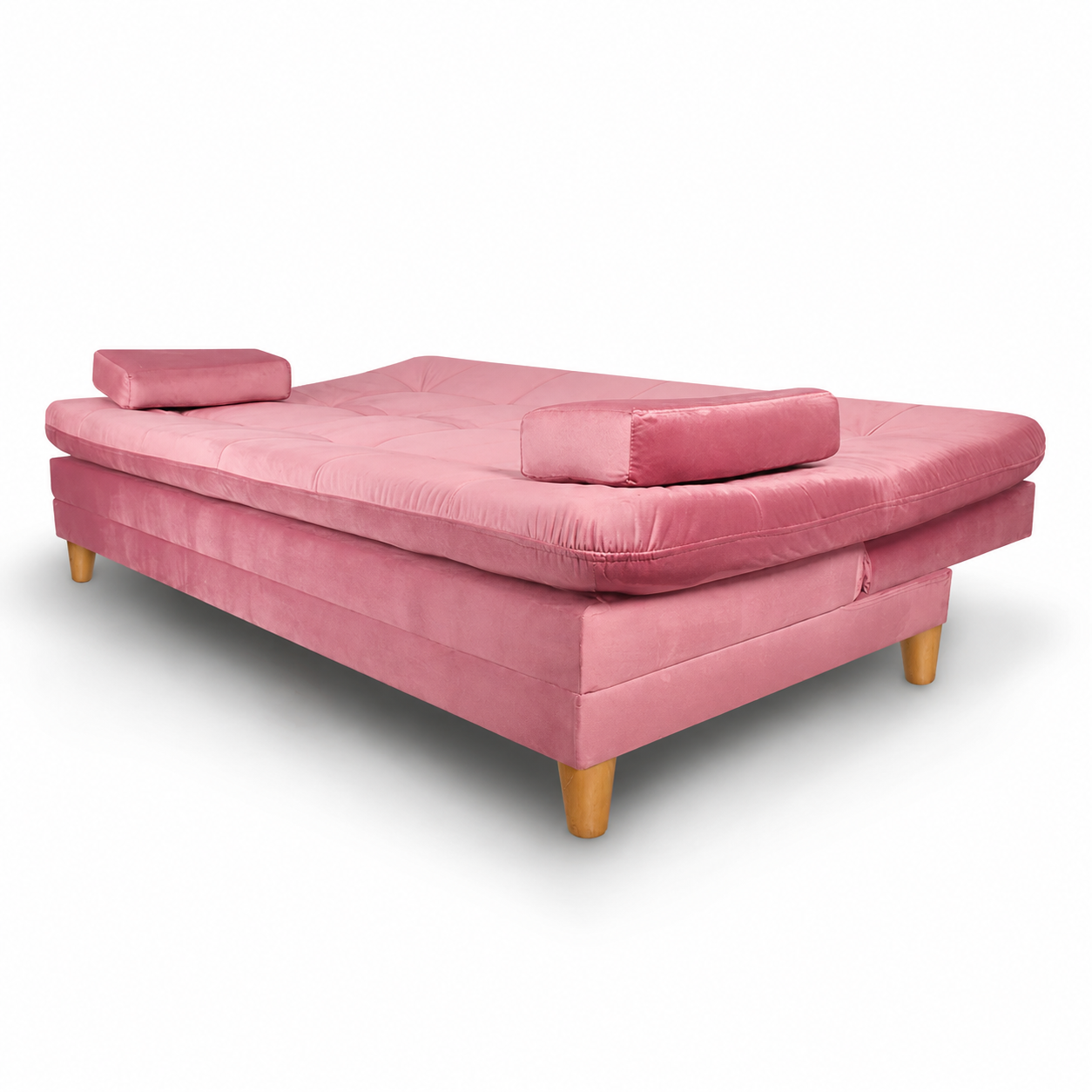 SofáCama Tous 3 Posiciones Tercio pelo Rosa + Cojines