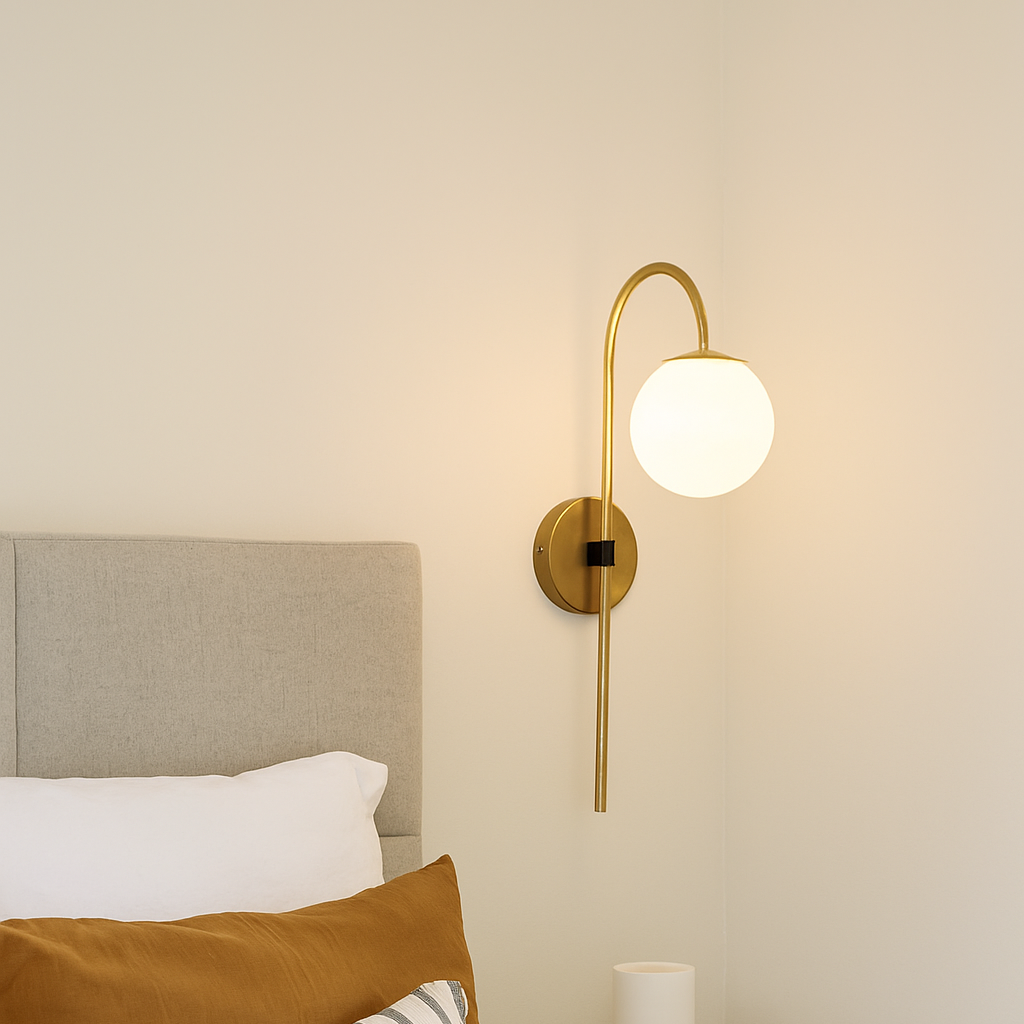 Lámpara Aplique de Pared Amapola Dorado